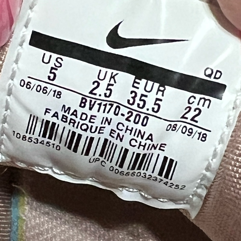 Nike Air Huarache BV1170-200‎ Pink Rose Gold women’s Size 5 EU 35.5 UK 2.5 EUC - Picture 6 of 6